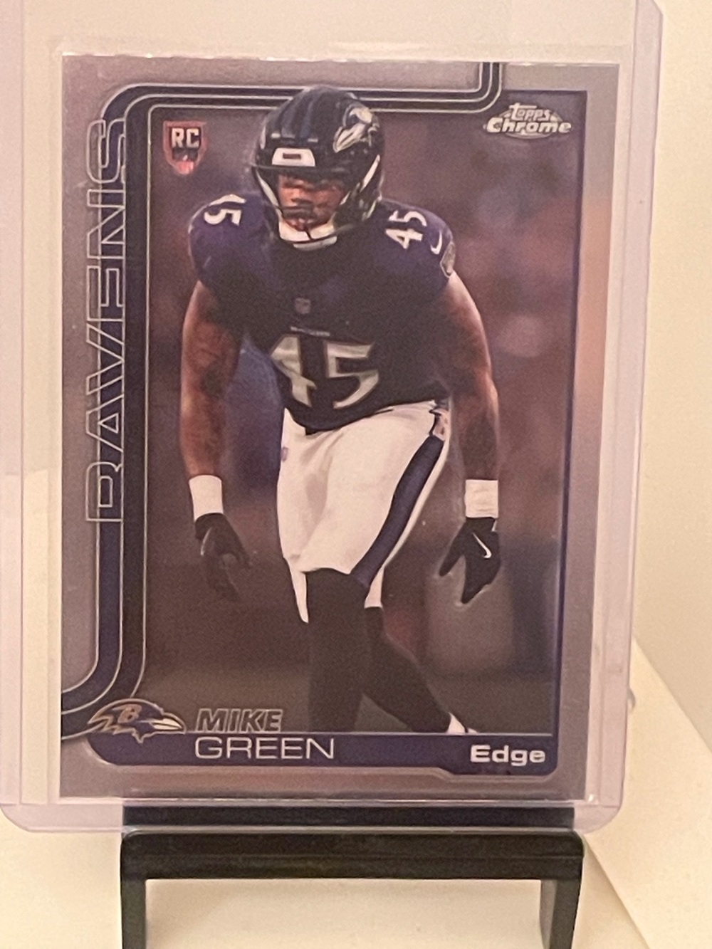 Mike Green 2026 Topps Chrome Football Rookie Card-Ravens